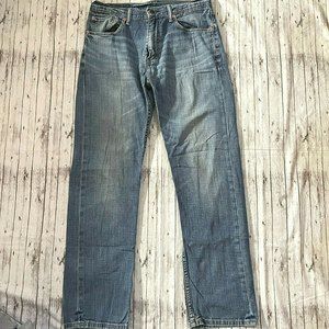 Levi's 505 Jeans Mens Size 32x32 Blue Red Tag Cotton Denim
